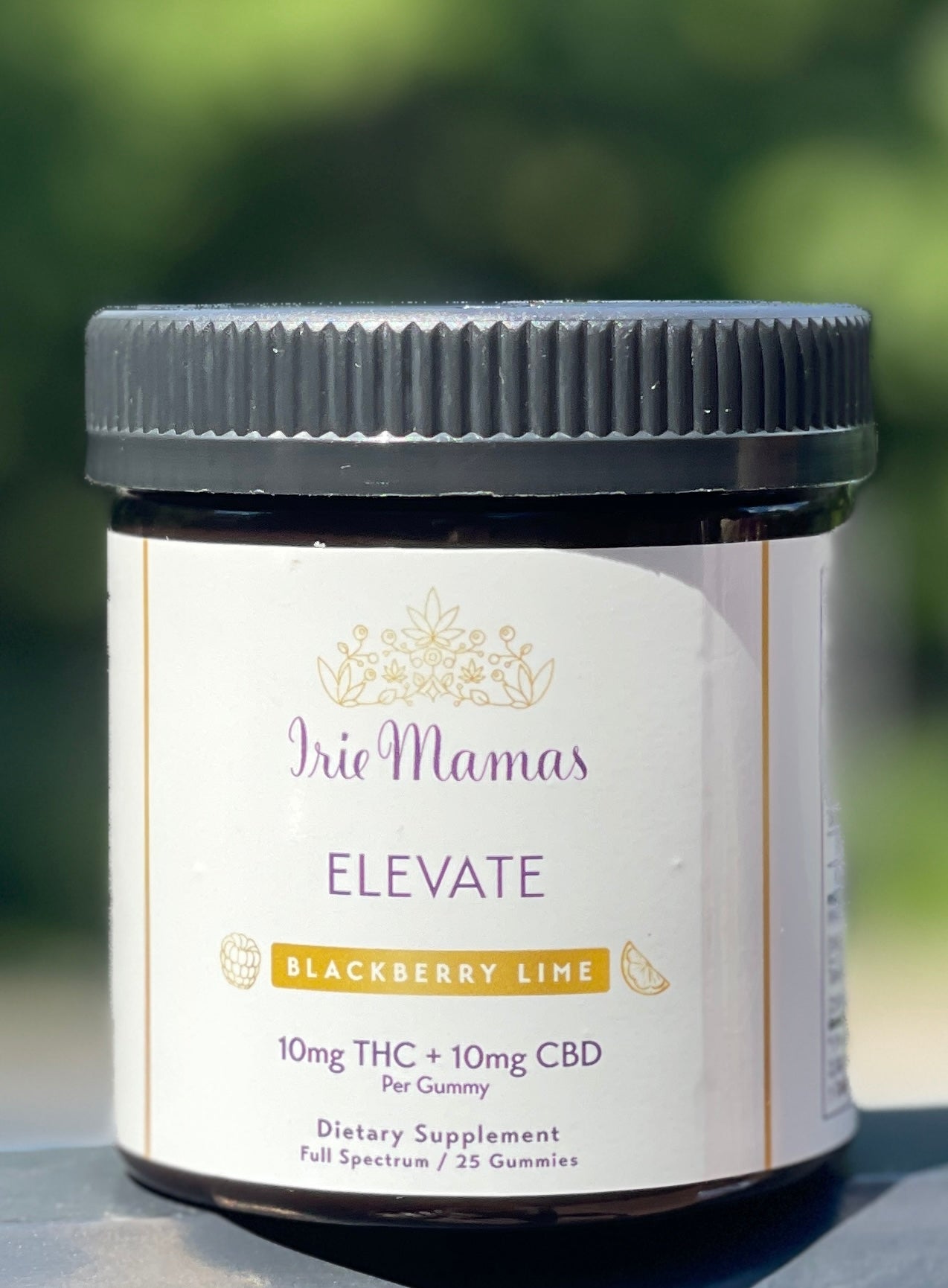 Blackberry Lime CBD Gummies - 10mg THC + 10mg CBD