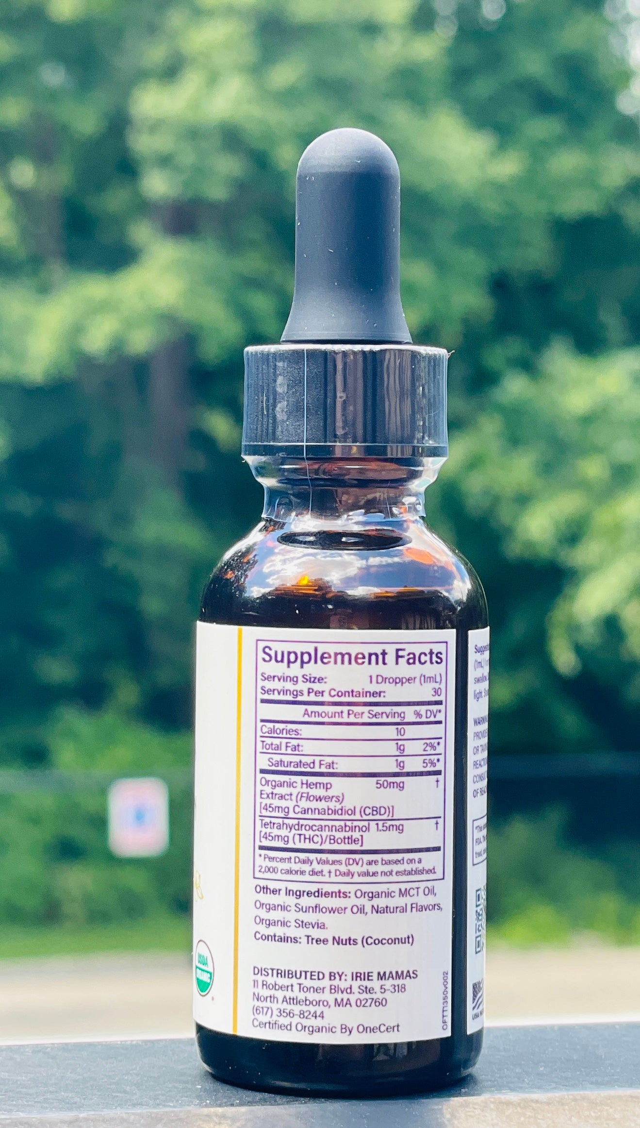 Organic Wind Down Tropical CBD Tincture - 1350mg CBD