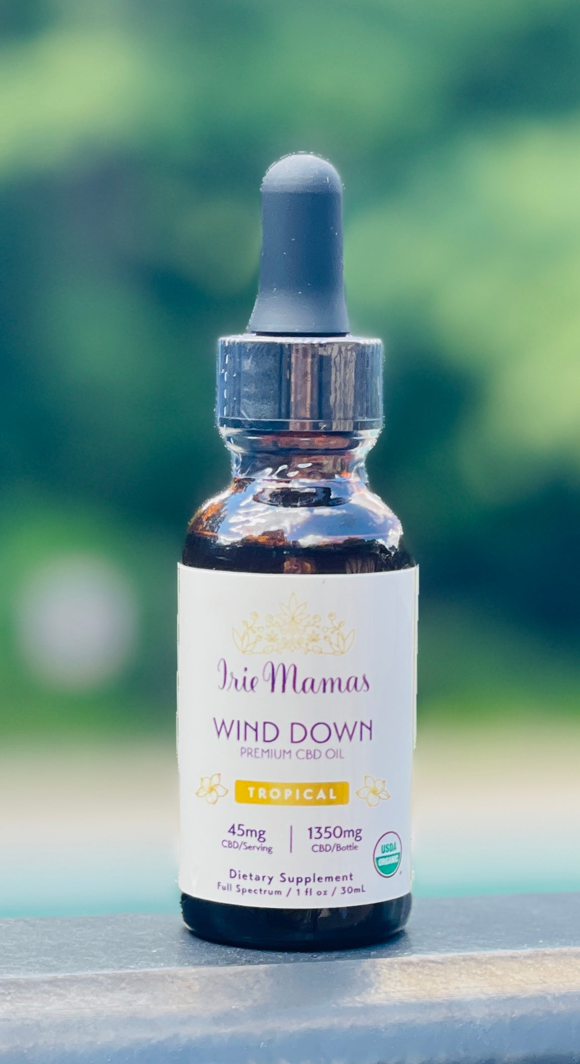 Organic Wind Down Tropical CBD Tincture - 1350mg CBD