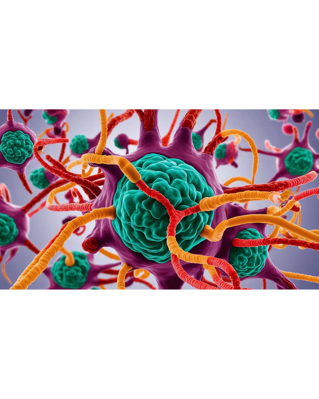 Microscopic image of the human endocannabanoid system.