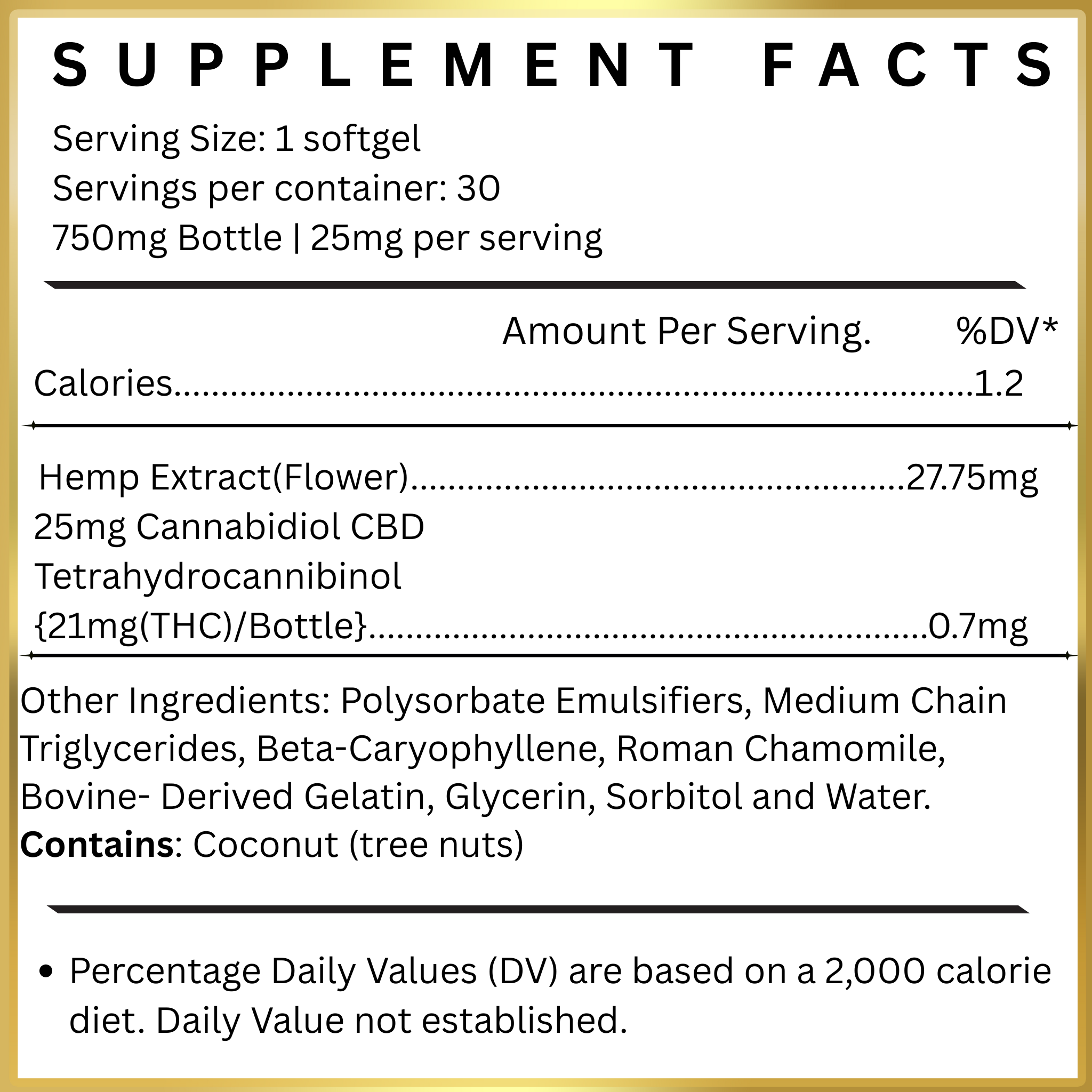 25mg Full Spectrum Harmony Gels