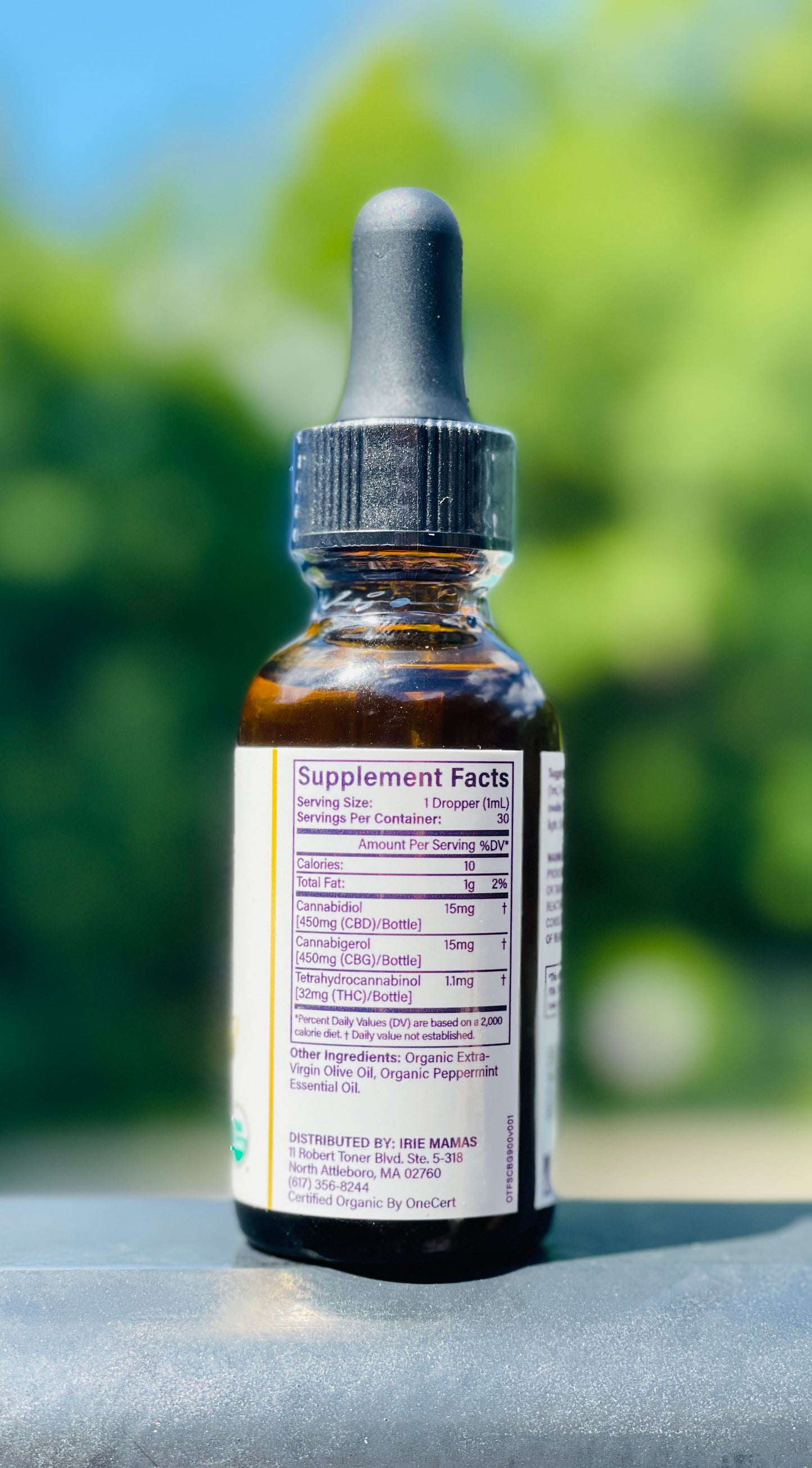 Clarity Tincture - 15mg CBD and CBG in Peppermint Oil