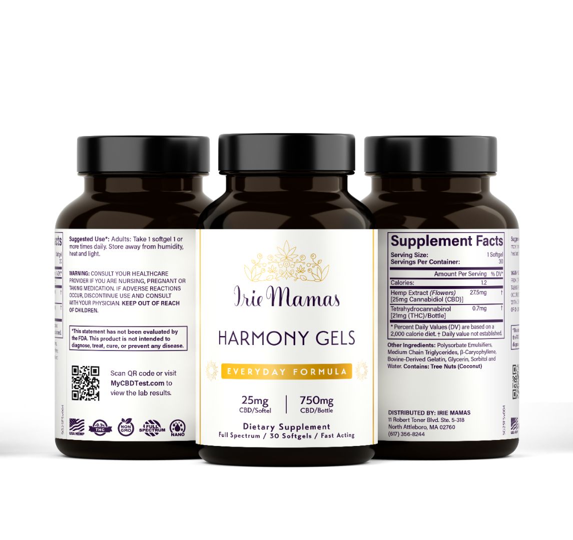 25mg Broad Spectrum, Harmony Gels Premium CBD