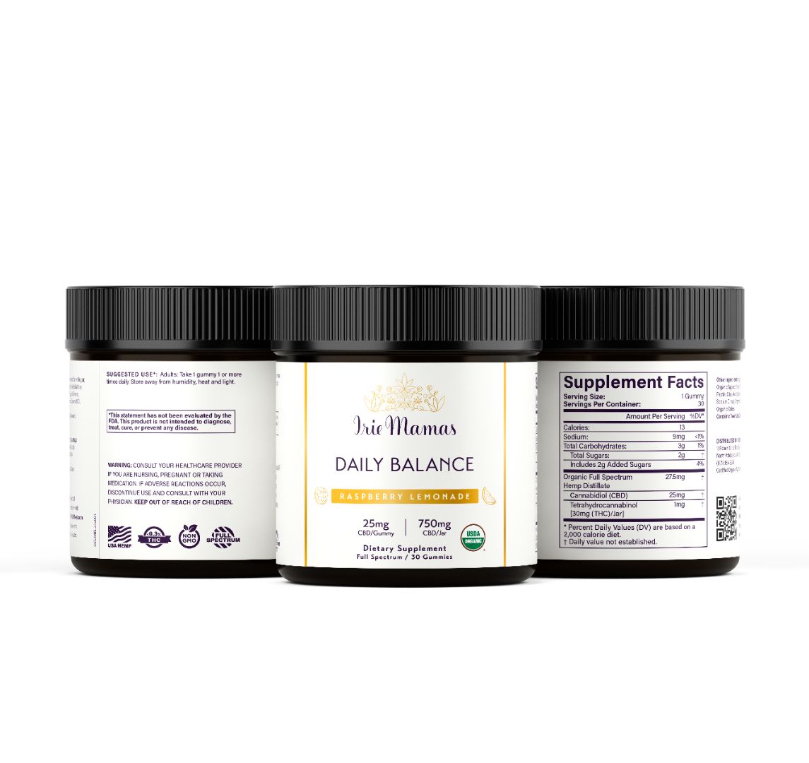 Daily Balance | Organic Strawberry Lemonade Gummy,  25mg Broad Spectrum Premium CBD