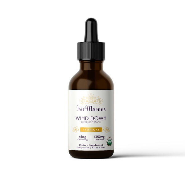 Organic Wind Down Tincture | Tropical Flavor, 1350mg Premium CBD