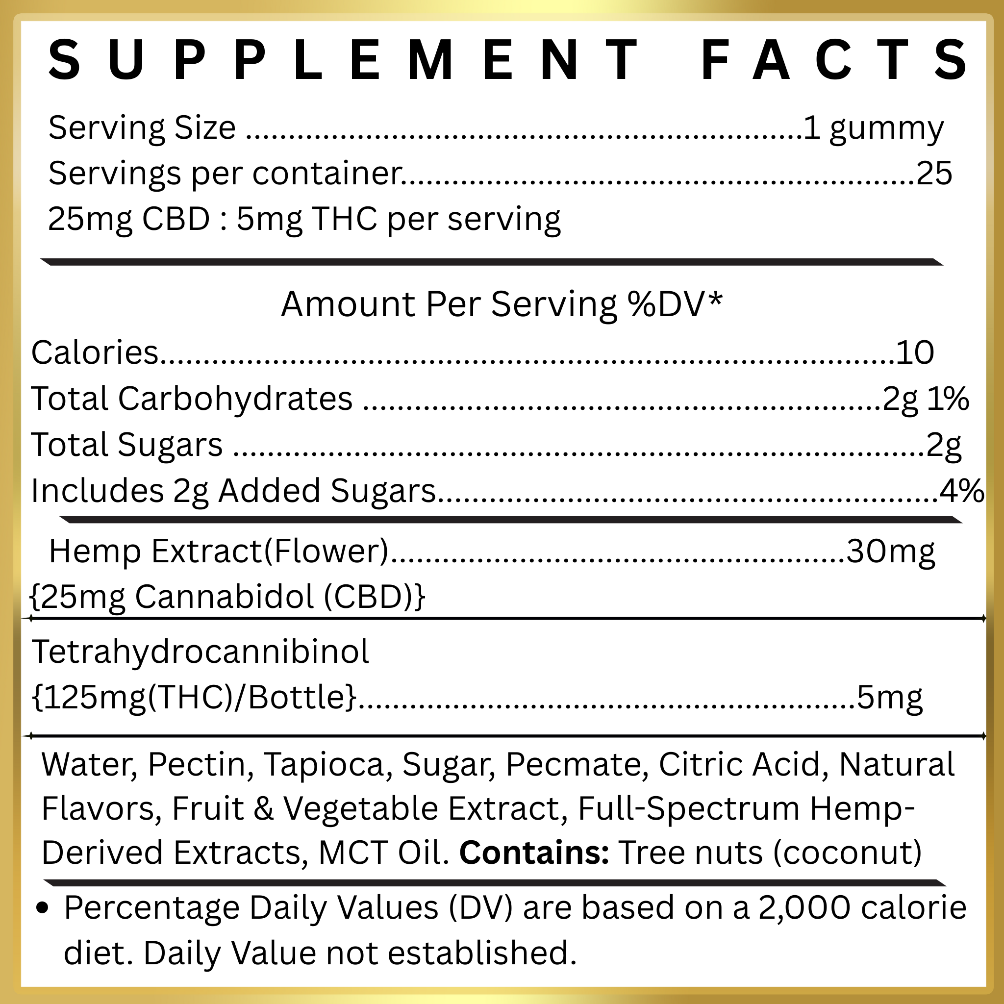 Mellow Mood | Beach Buzz Gummies, 5mg THC + 25mg Premium CBD