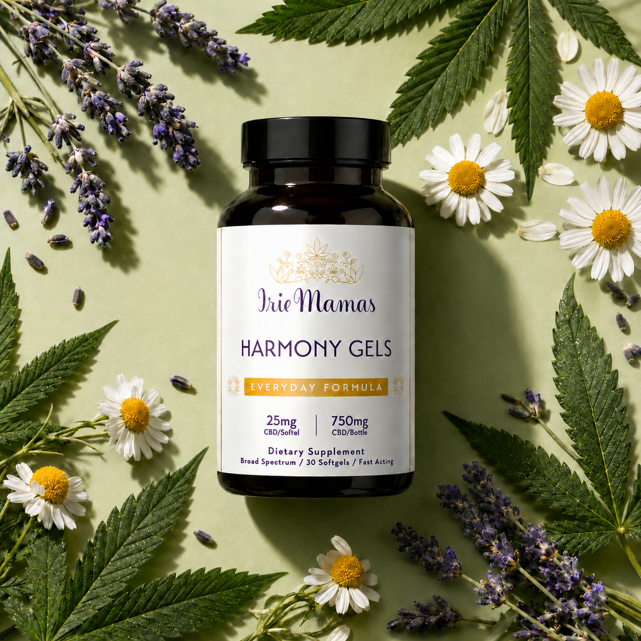 25mg Broad Spectrum, Harmony Gels Premium CBD