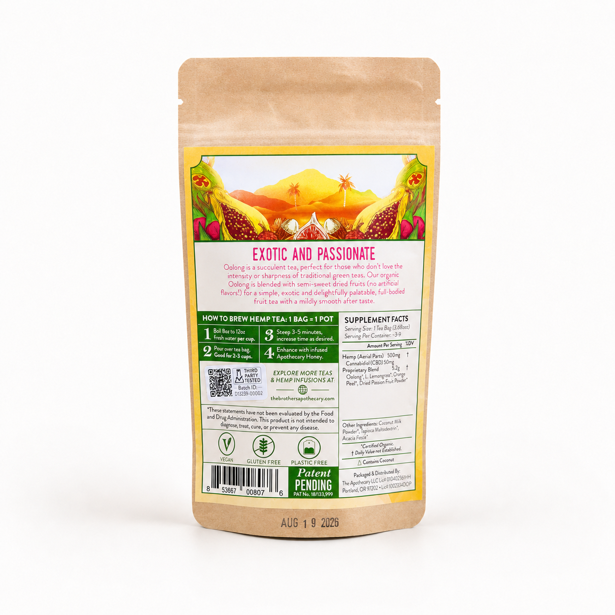 Oolong Passion CBD Tea