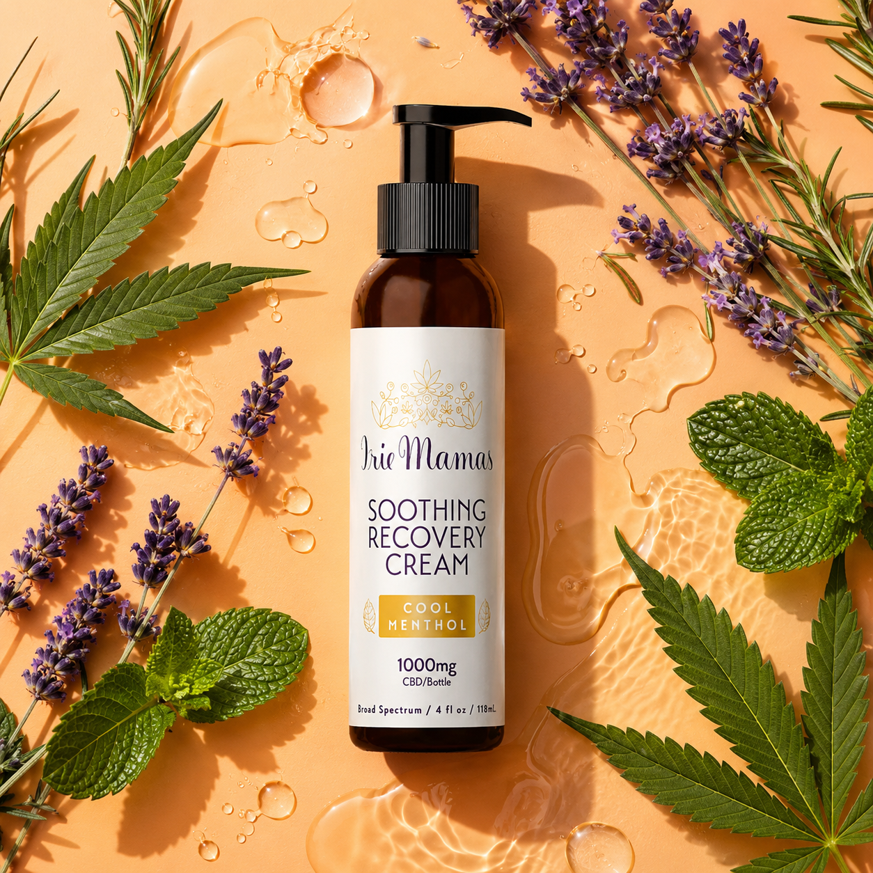 Soothing Recovery Cream, 1000mg Broad Spectrum Premium CBD